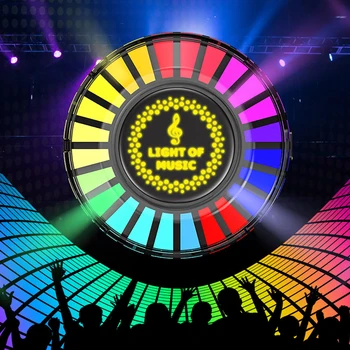 פנסי אווירה טנדר מגנטי חכם, הוביל צבע קסם יצירתי קול שליטה מוסיקה מנורת קצב, עבור עיצוב הבית לרכב