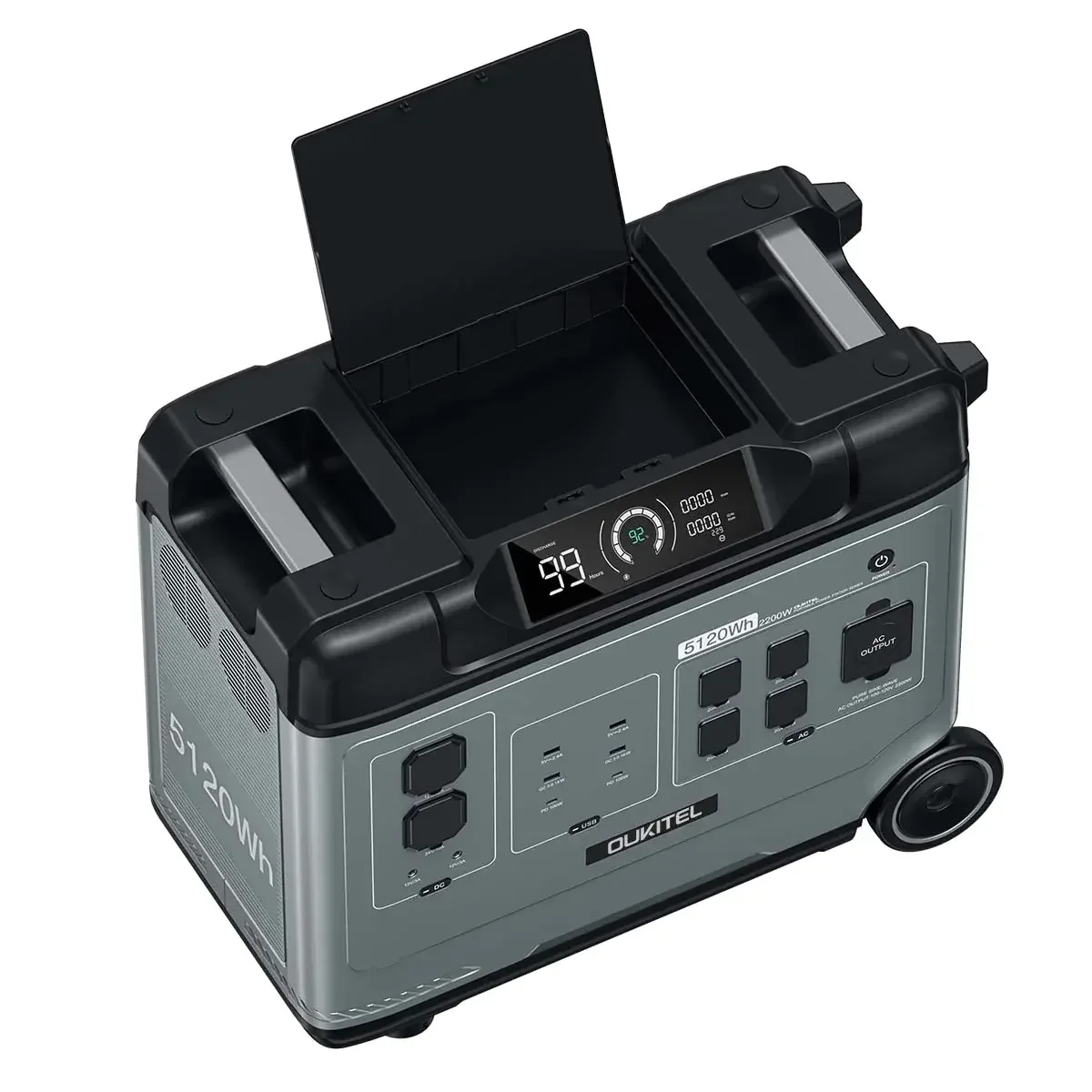 

P5000 Pro 4000W 5120WH 51.2V 100AH Germany Warehouse High Capacity 220v AC DC Home Use Power Station