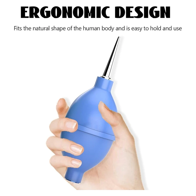 ABGR-Air Duster، أداة تنظيف مضخة نفخ السيليكون اليدوية الكبيرة لمجفف الشعر، أداة تنظيف أداة إزالة الغبار