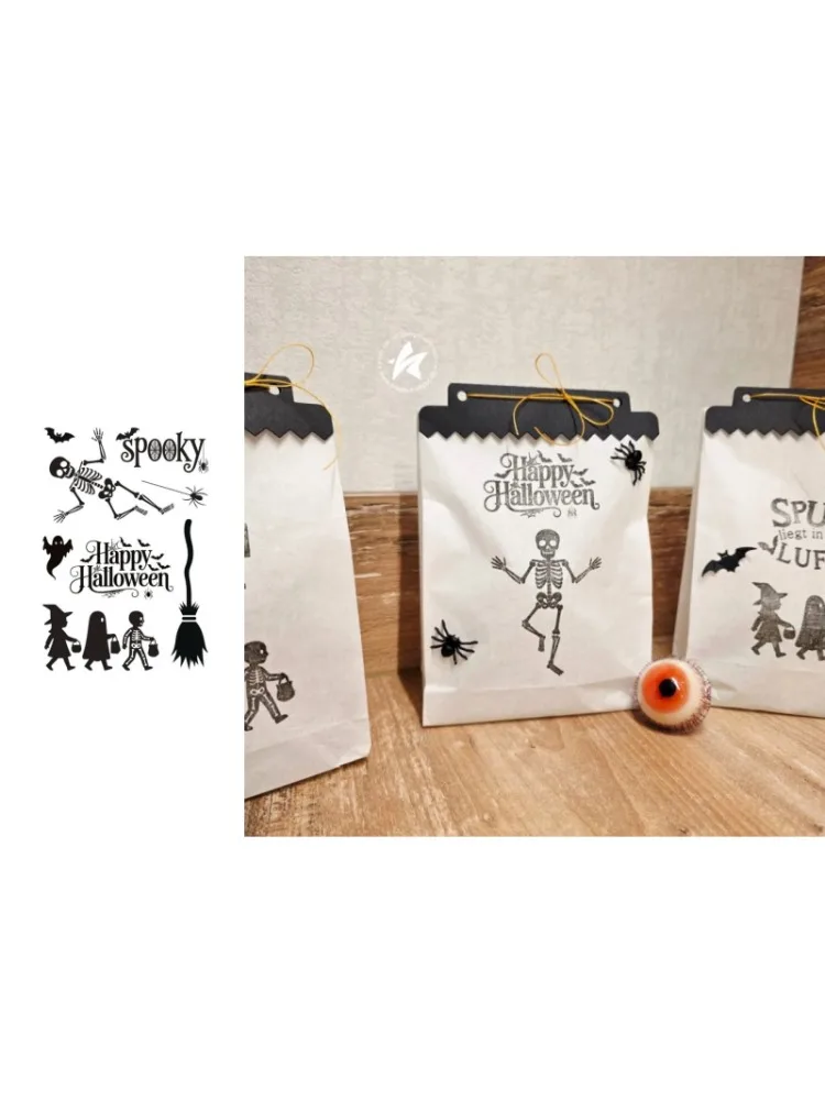 Neues Produkt Vorverkauf Halloween Eltern-Kind-Stanzformen DIY Scrapbook Album Dekoration Geprägte Papierkarte