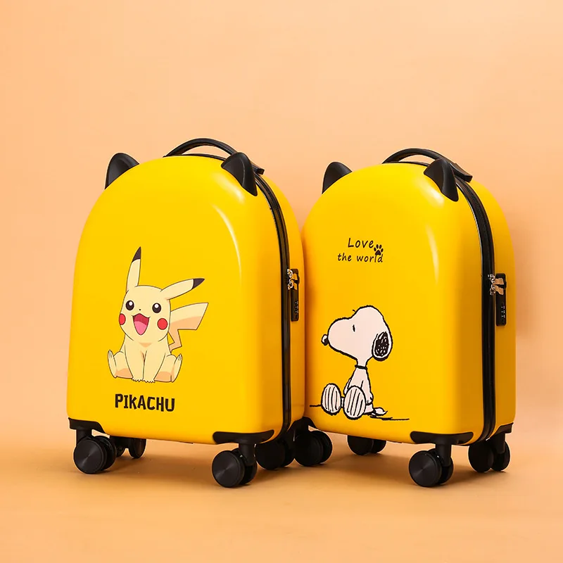 18 Inch Customizable Pattern Children's Luggage Cartoon Boarding Case Universal Roller Travel Password Trolley Box