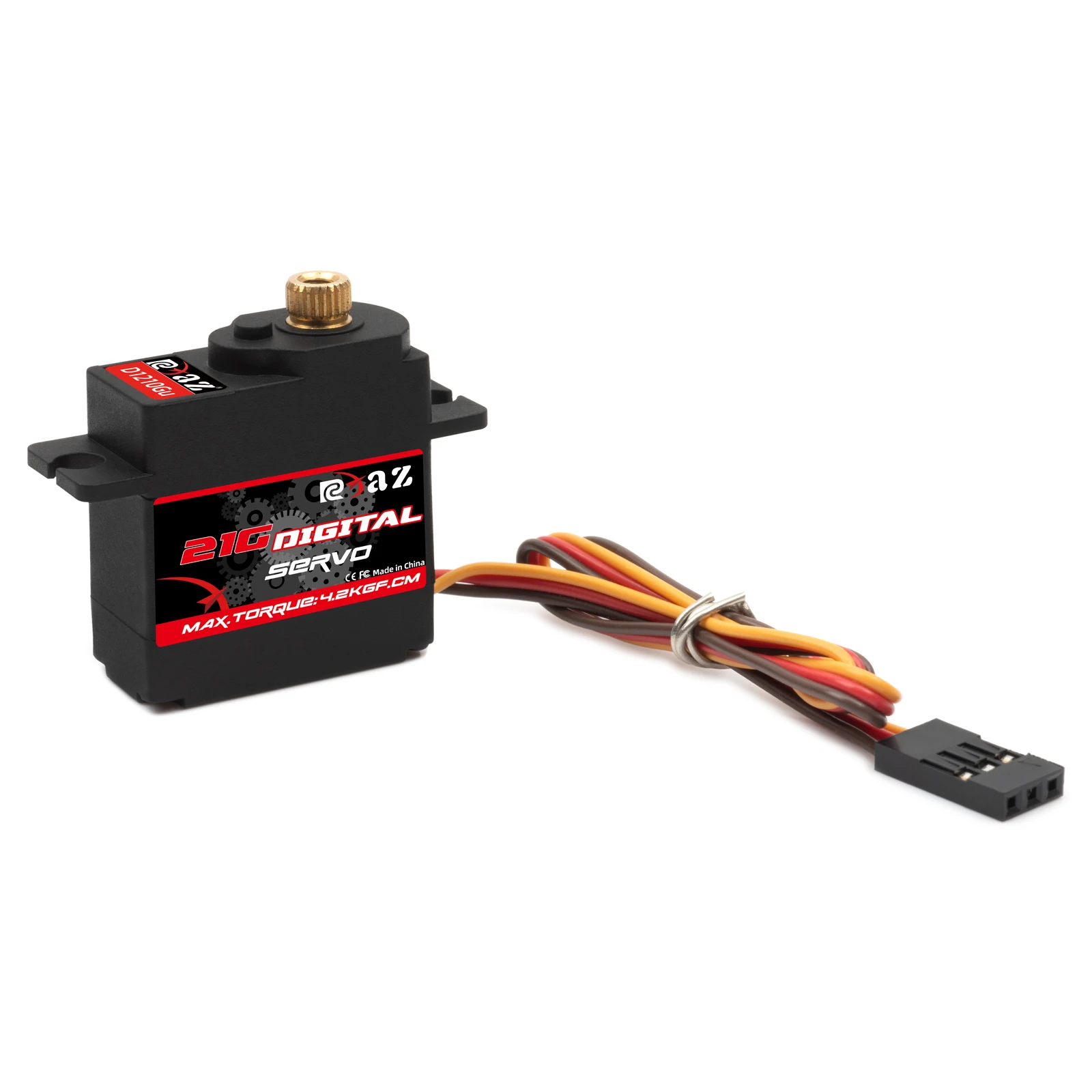 RCXAZ 21g metal gear micro mini servo 180 alto torque, adequado para carros RC, aeronaves Slash RC e robôs