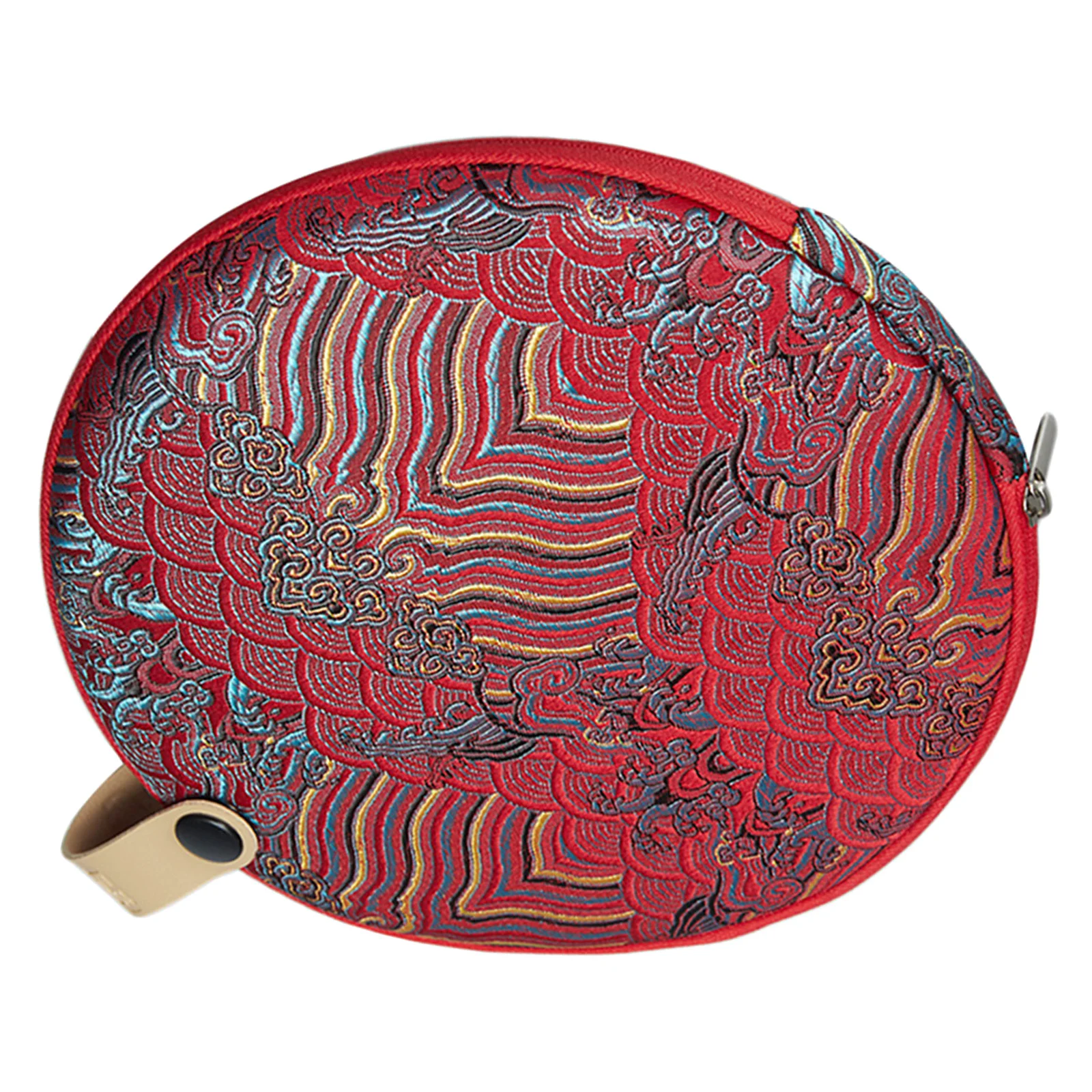 

Round Cloth Tea Cake Box Organizer Easy Carry Storage Pouch Premium Material Multi-Function Tea Cake Storage Bag