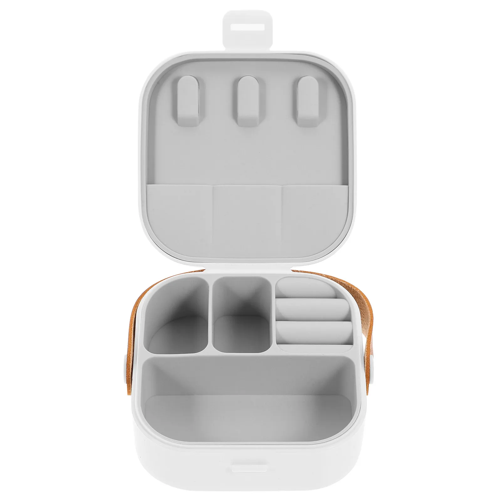 

Mini Jewelry Storage Box Small Portable Travel Case for Rings Earrings Necklaces Compact Organizer Display Holder