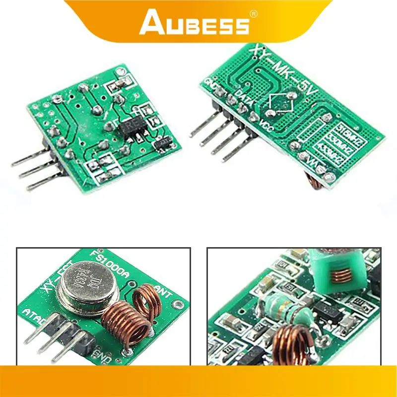 Модули приемника радиочастотного передатчика 433 МГц, суперрегенеративный беспроводной чип для Arduino/ARM/MCU WL, плата приемника передатчика 433 МГц