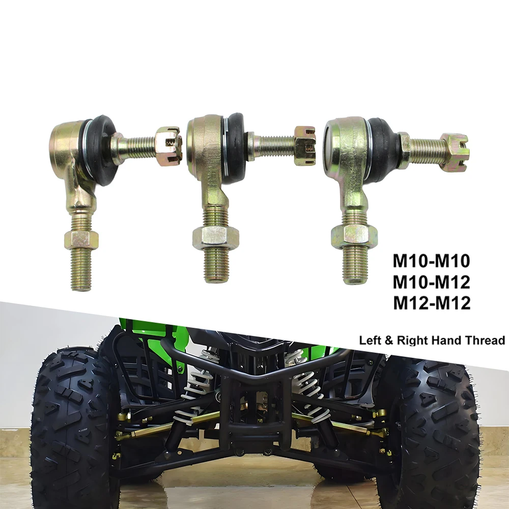 

Комплект из 2 шаровых шарниров рулевой тяги M10/M12 (левый и правый) для квадроциклов 50-250 куб. см, электрических квадроциклов, картов, багги, запчасти для 4-колесных транспортных средств