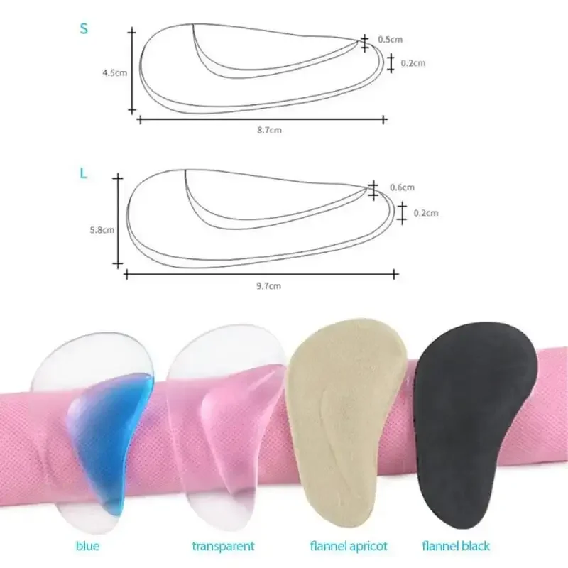 Plantilla ortopédica profesional, plantilla con soporte para arco, Corrector de pie plano, cojín para zapato, almohadilla ortopédica de Gel de silicona