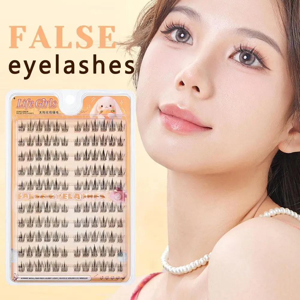 Lash Clusters Individual Eyelash Extensions Thin Invisible Band DIY False Eyelashes for Self-application Newbie's Five-Second