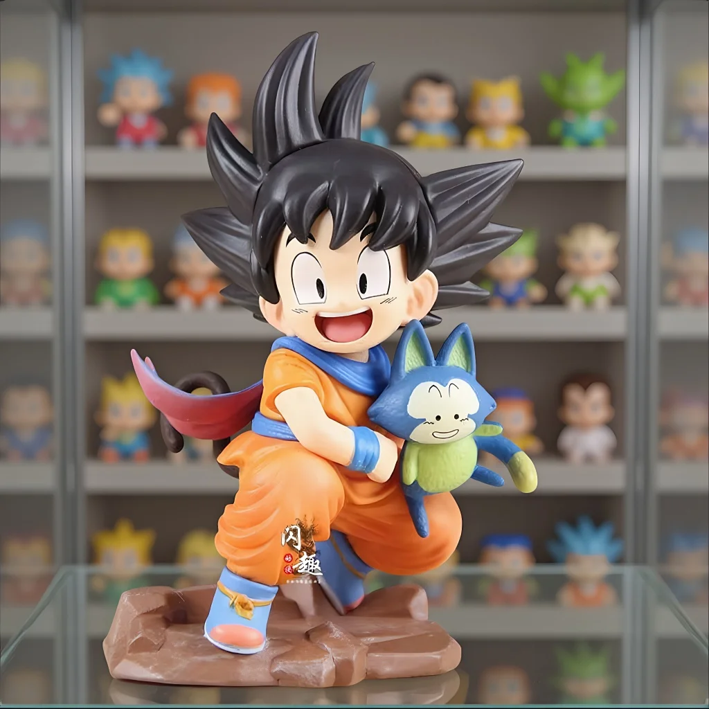 Figura de Dragon Ball 2026, Figuras de Goku Infantil, Goku Abrazando a Pura Yamcha, Modelo de Anime en PVC, Colección, Decoración de Escritorio, Estatua, Juguete, Regalos