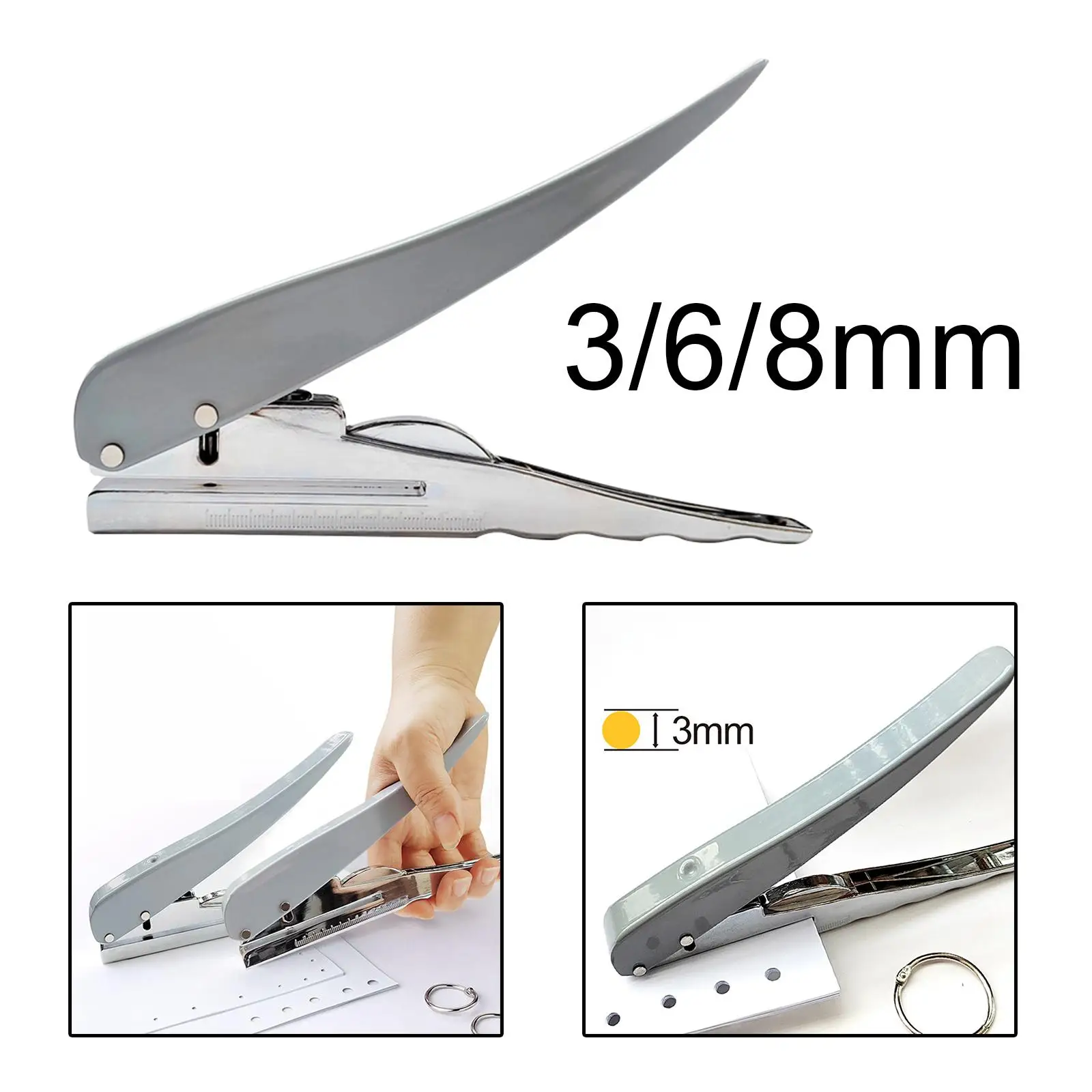 Compact Round Hole Puncher, Easy Paper Crafting e Scrapbooking