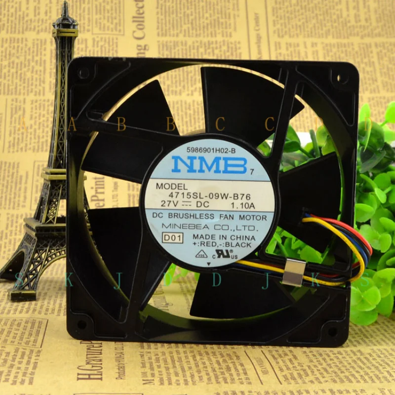 

M for NMB 4715SL-09W-B76 27V 1.10A NMB 12038 server cooling fan