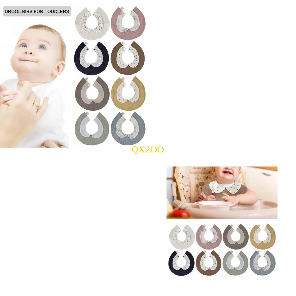 

Nursing Bib Drooling Apron Feeding Bib Breathable Saliva Towel for Toddlers