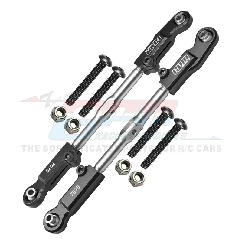 GPM voor ARRMA 1/7 FIRETEAM BIG ROCK 1/8 Kraton Outcast TALION 6S Metalen Achter Bovenarm Steering Trekstang links AR 330221   AR 330230