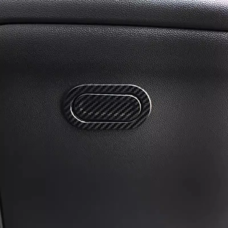 Carbon Fiber for Haval Dargo 2021 2022 2023 2024 Copilot Storage Box Lock Cover Trim Interior Accessories