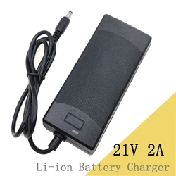 21v 18v 2a lithium battery charger 5 Series 100-240V 21V 2A battery charger for lithium battery with LED light shows charge