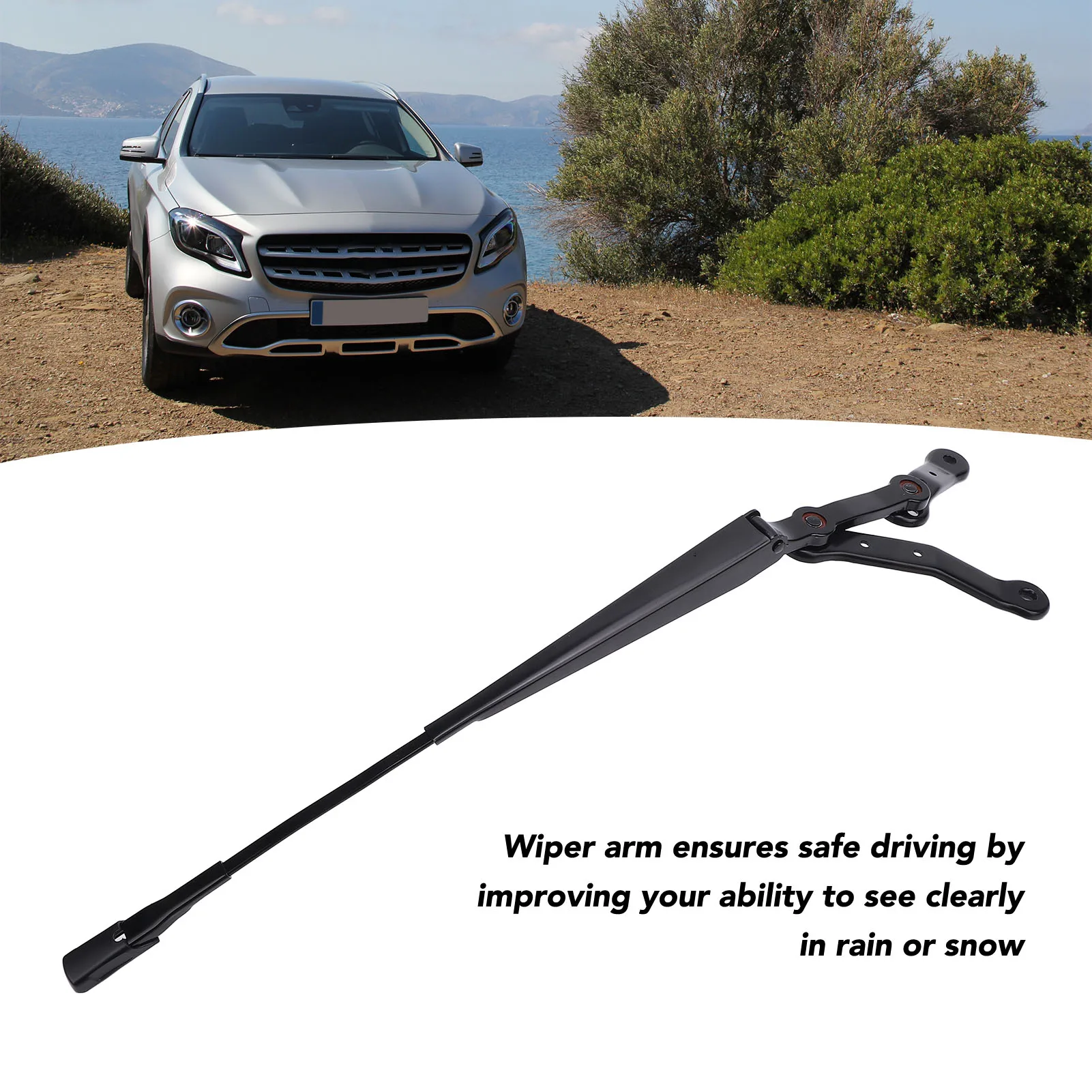 

Рычаг стеклоочистителя автомобиля, рычаг стеклоочистителя, повышенная безопасность, простая установка A1768203600, нержавеющая сталь для GLA 250 2014-2020 гг.