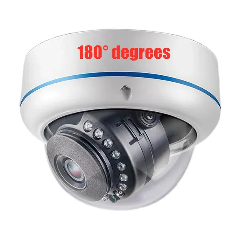 

Jianvision High Quality POE Network Dome Camera 4K 8MP 180° Wide Angle View 1.8mm Fisheye Lens 1080p for Indoor Surveillance