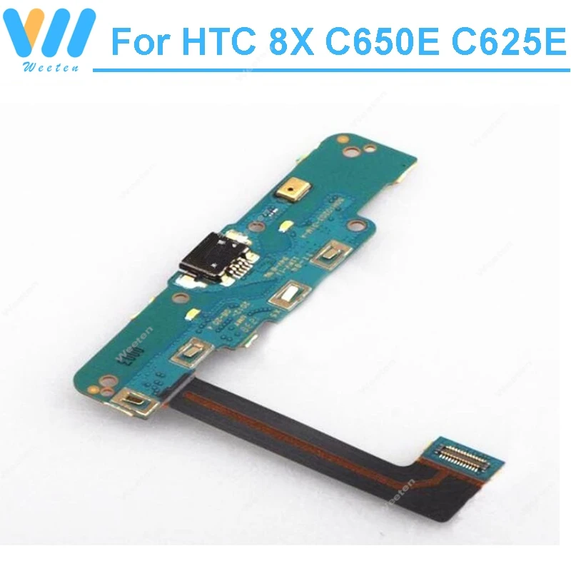 

100% оригинальный USB-разъем PCB Flex с разъемом для HTC Windows Phone 8X C650E C625E USB-порт для зарядного устройства с датой, гибкие детали