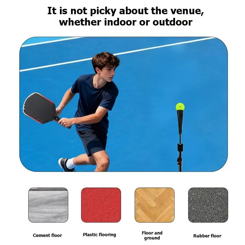 HOTB72A Pickleball Backhand Flick Trainer Portable Batting Tee Sturdy Professional Practice Baseball Batting Practice