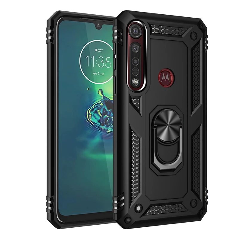 Hybrid Dual Layer Protective Cover for MOTOROLA MOTO G8 Plus E6 Plus G7 Power E5 Play One Zoom Vision Macro Action Z4 Case Capa