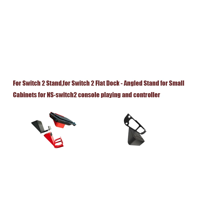 For Switch 2 Stand,for Switch 2 Flat Dock - Angled Stand for Small Cabinets for NS-switch2 console playing and controller