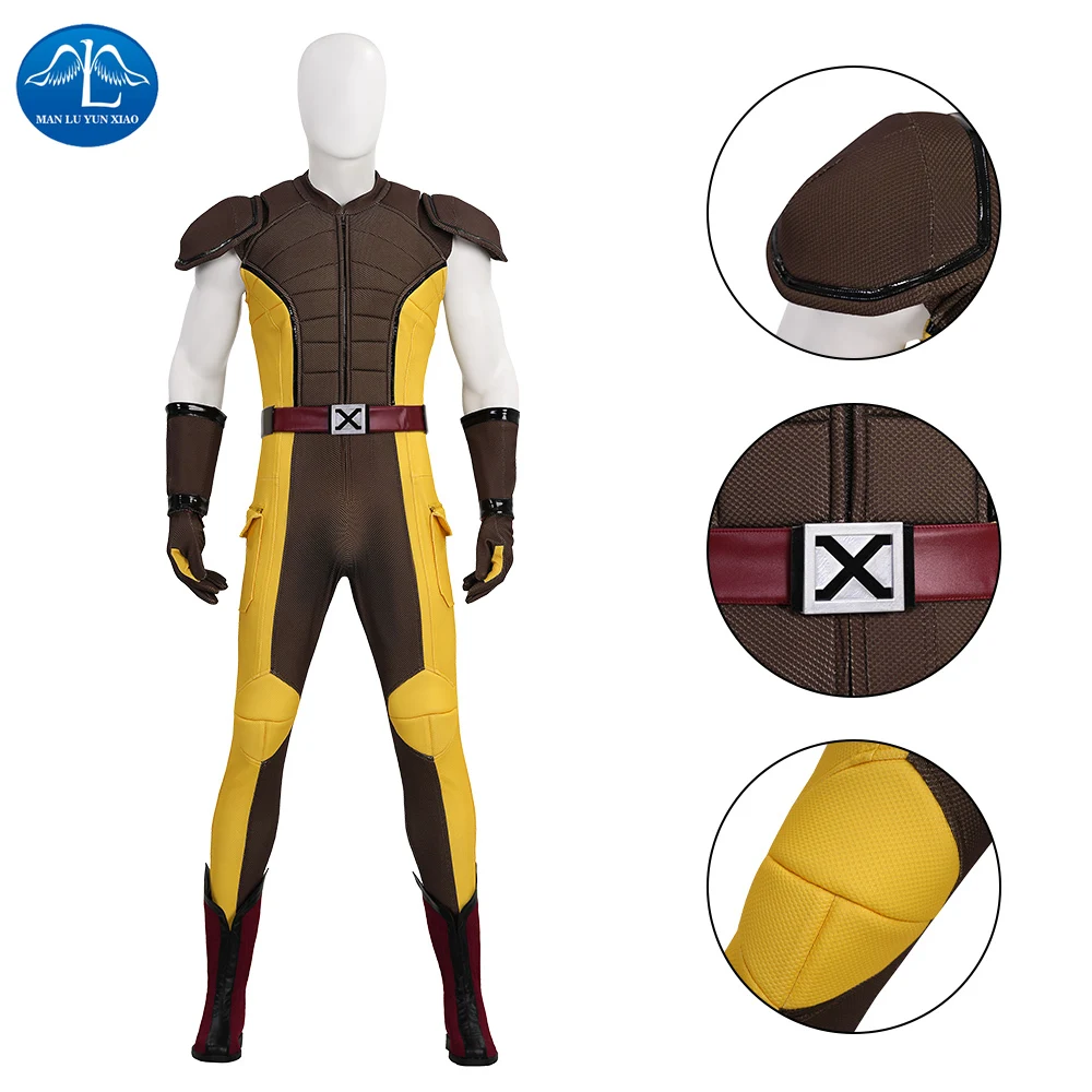 

New Movie Deadpool 3 Wolverine Superhero Men Movie Deadpool Wolverine Cosplay Costumes Hallloween Jumpsuit