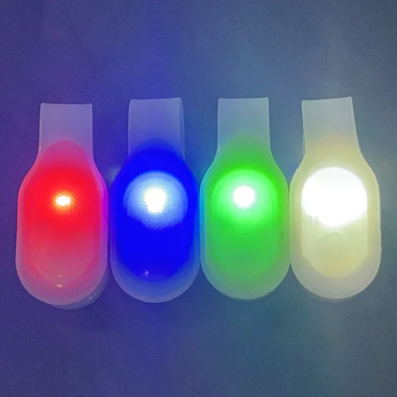 1 Set Clip-On Bike Backpack Warning Lamp Mini Rechargeable Magnetic Silicone LED Safety Light For Outdoor Sport Camping Hiking