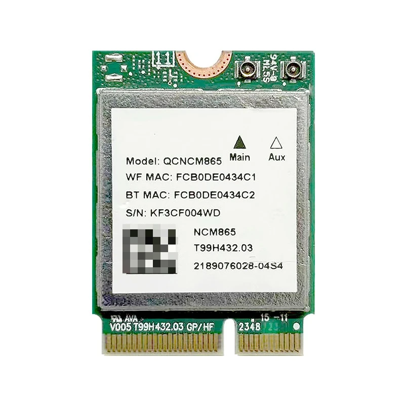 WDXUN for WiFi 7 QCNCM865 WI-FI 7 BT Combo module Bluetooth 5.3 Up to 5.8 Gbps with 4K QAM,Wi-Fi 7  Wi-Fi 6E Wi-Fi 6 802.11ax