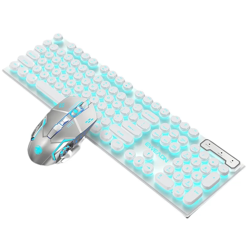 

Floating Button Design 104 Keys Waterproof And Dustproof Ergonomic Comfortable Feel Gamer Mouse And Keyboard Kit