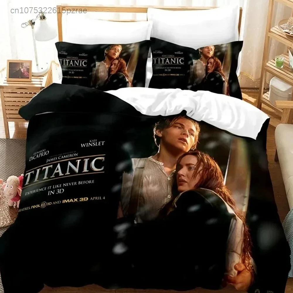 Titanic Bedding Set Single Double Size For Boys Girls Gift Comforter Home Textile Lover Jack And Rose Romantic Duvet Cover