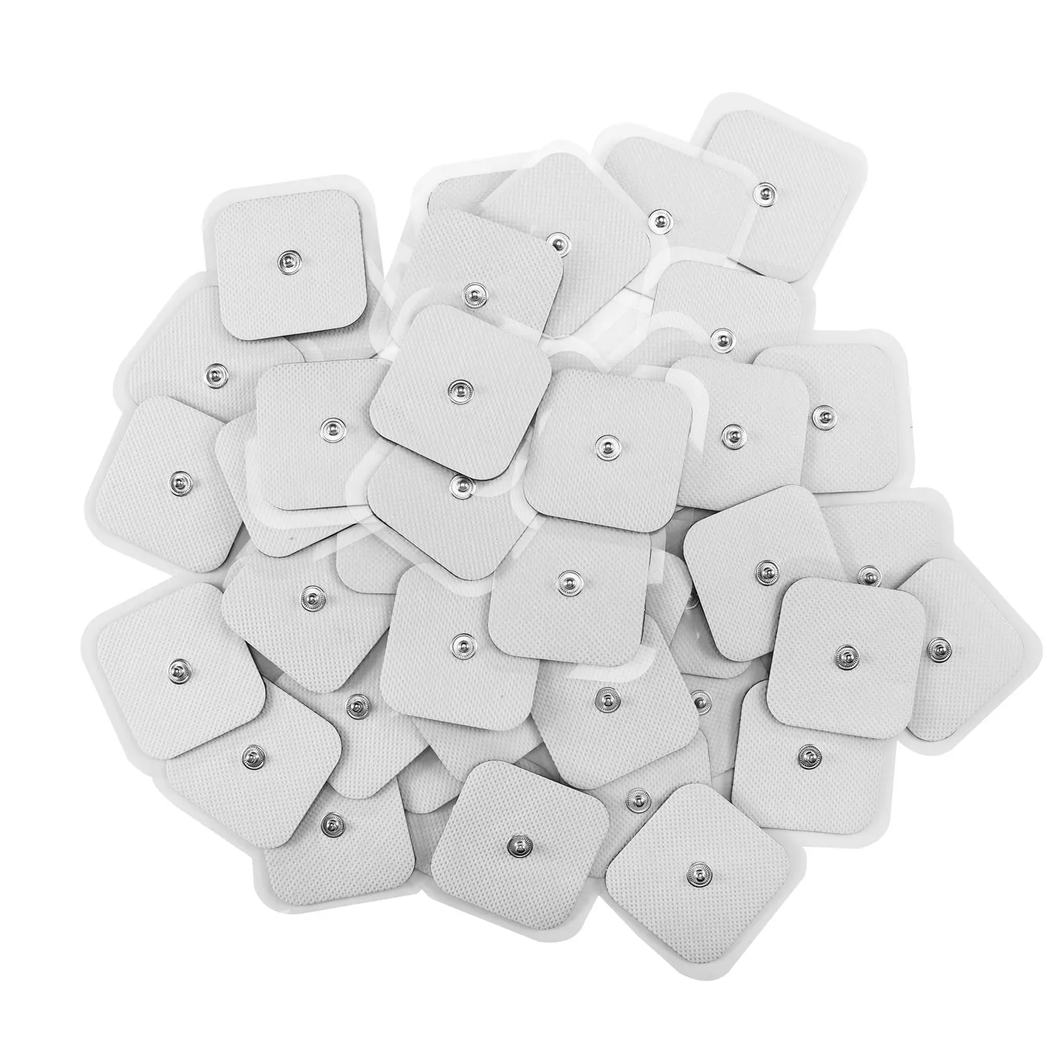 30Pcs 4 x4cm elettrodi elettrodi Pad cerotti autoadesivi per elettrodi per macchine per terapia TENS fisioterapia