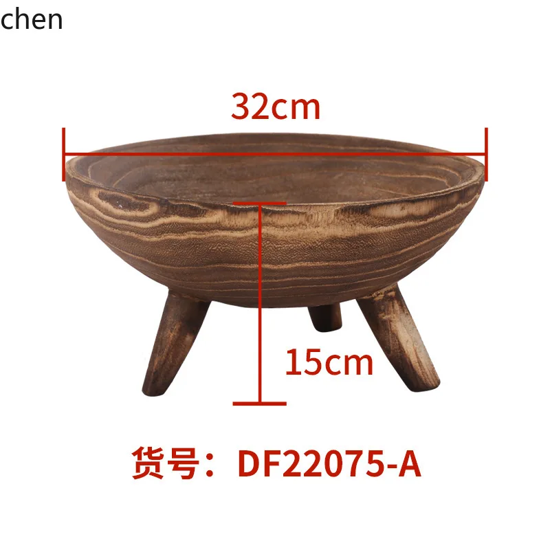 Cz wooden crafts green plant balcony window sill succulent flower pot flower stand storage flower pot stand fruit plate