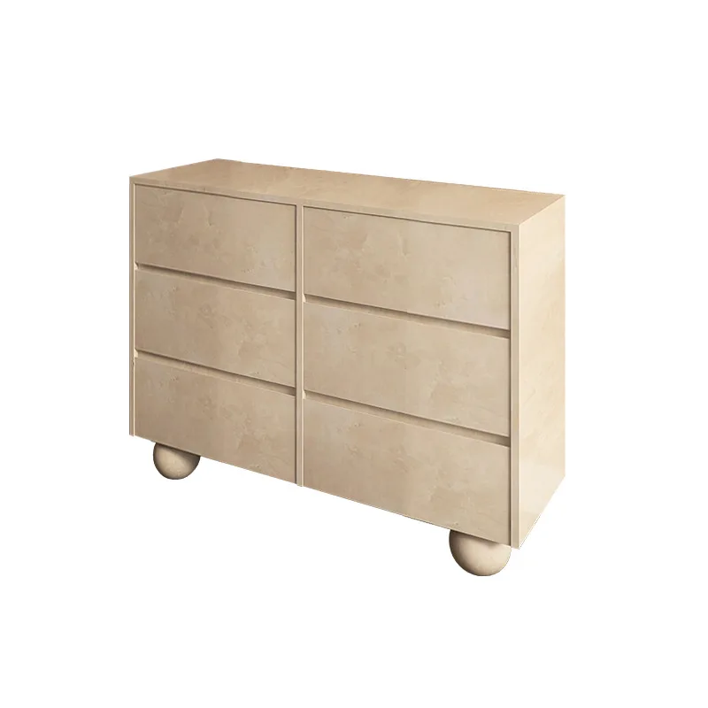 

Solid wood porch Simple chest Bedroom living room Storage storage Cream dining side Furniture