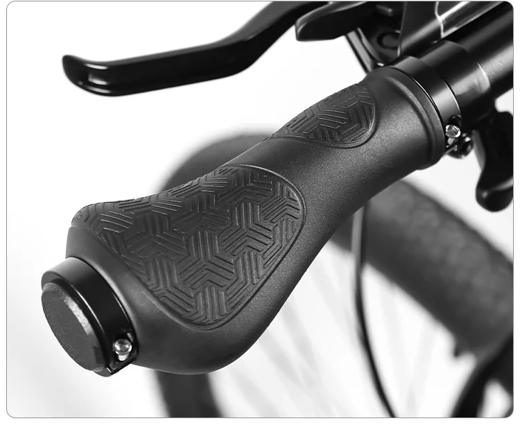 Ein Paar Fahrradlenkerüberzüge, faltbare Gummi-Co-Griffe, lange und kurze ergonomische beidseitig verriegelbare Griffe – Detail 15