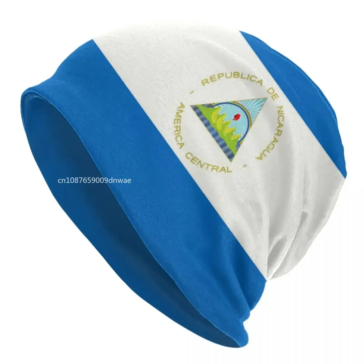 Nicaragua Flag Skullies Beanies Caps Unisex Winter Warm Knitting Hat Men Women Fashion Adult Bonnet Hats Outdoor Ski Cap