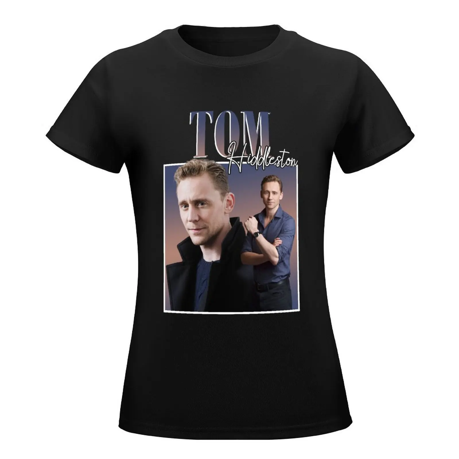 Tom Hiddleston Signature Vintage Retro Style T-Shirt anime summer top plus sizes summer blouses woman 2024