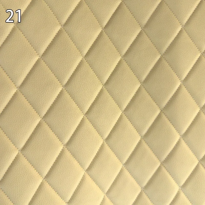 100x158cm Faux Leather Fabric Foam Quilted Padded for Car Interior Seat Cover Sofa Cushion Wear Resistant DIY image 3