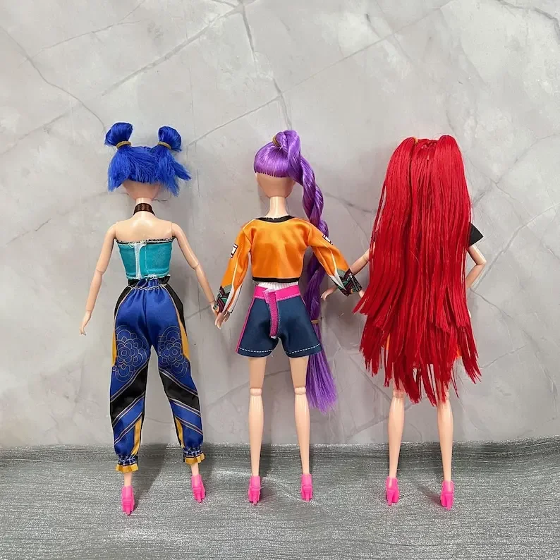 مجموعة شخصيات الحركة Kpop Demon Hunters، Huntirx Girl-Rumi، Mira، Zoey، 3DHuntrix Figurines، تمثال قابل للجمع كهدية عيد ميلاد للأطفال