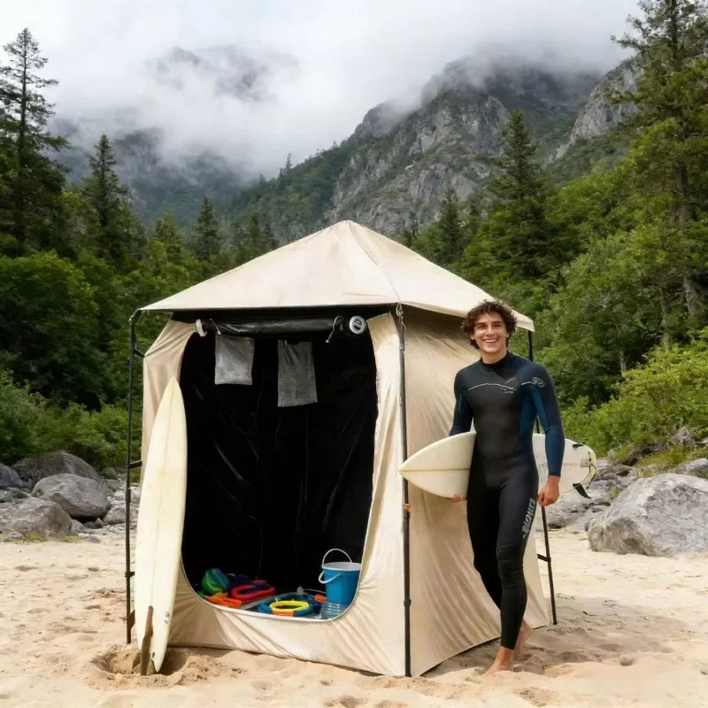 Outdoor tent automatic outdoor shower changing clothes bathing toilet emergency full shading windproof and rainproof