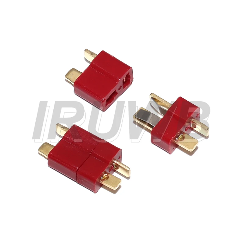 10PCS Anti-skidding Deans Plug T Style Connector Female / Male for RC Lipo Battery ESC Rc Helicopter