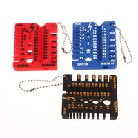 Screw & Drill Bit Gauge – 3D Printed Thread Checker for Nuts, Bolts & Tap Sizes (Portable)