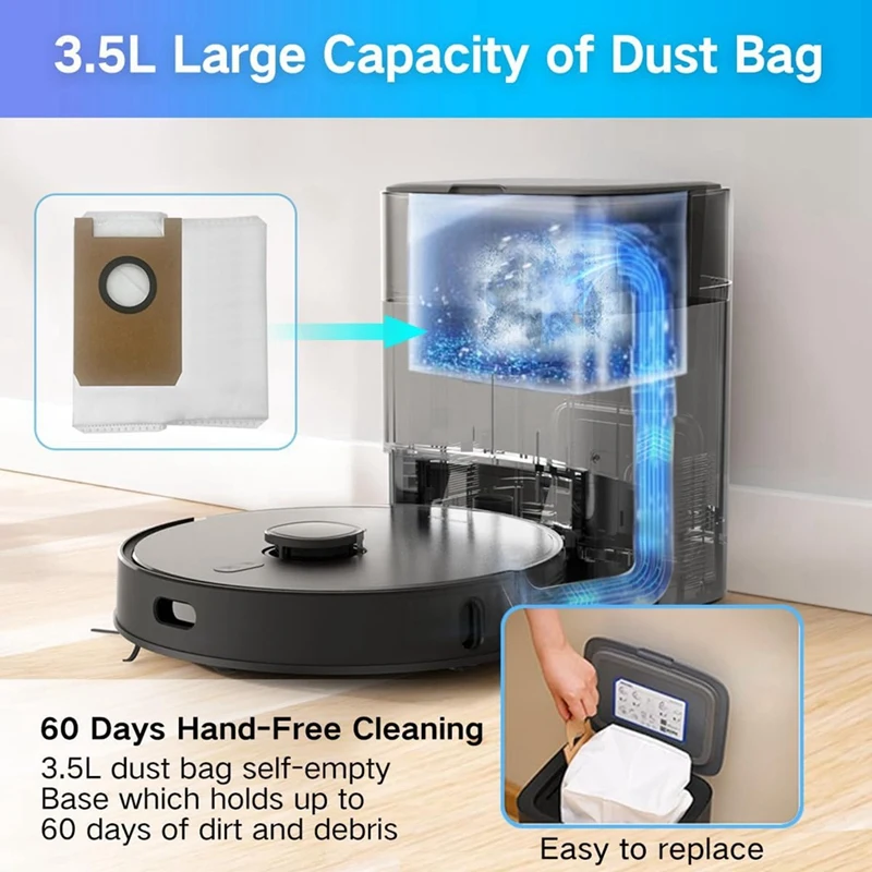 ロボット交換用アクセサリー,hpaフィルター,サイドブラシ,ダストバッグ,エアボt20用スペアパーツ