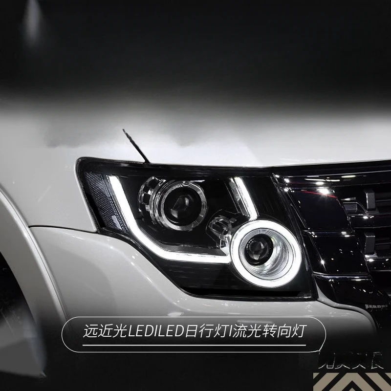 

Подходит для Pajero V93 05-21, комплект фар V87 с модифицированными светодиодными дневными ходовыми огнями и последовательными поворотниками V97.