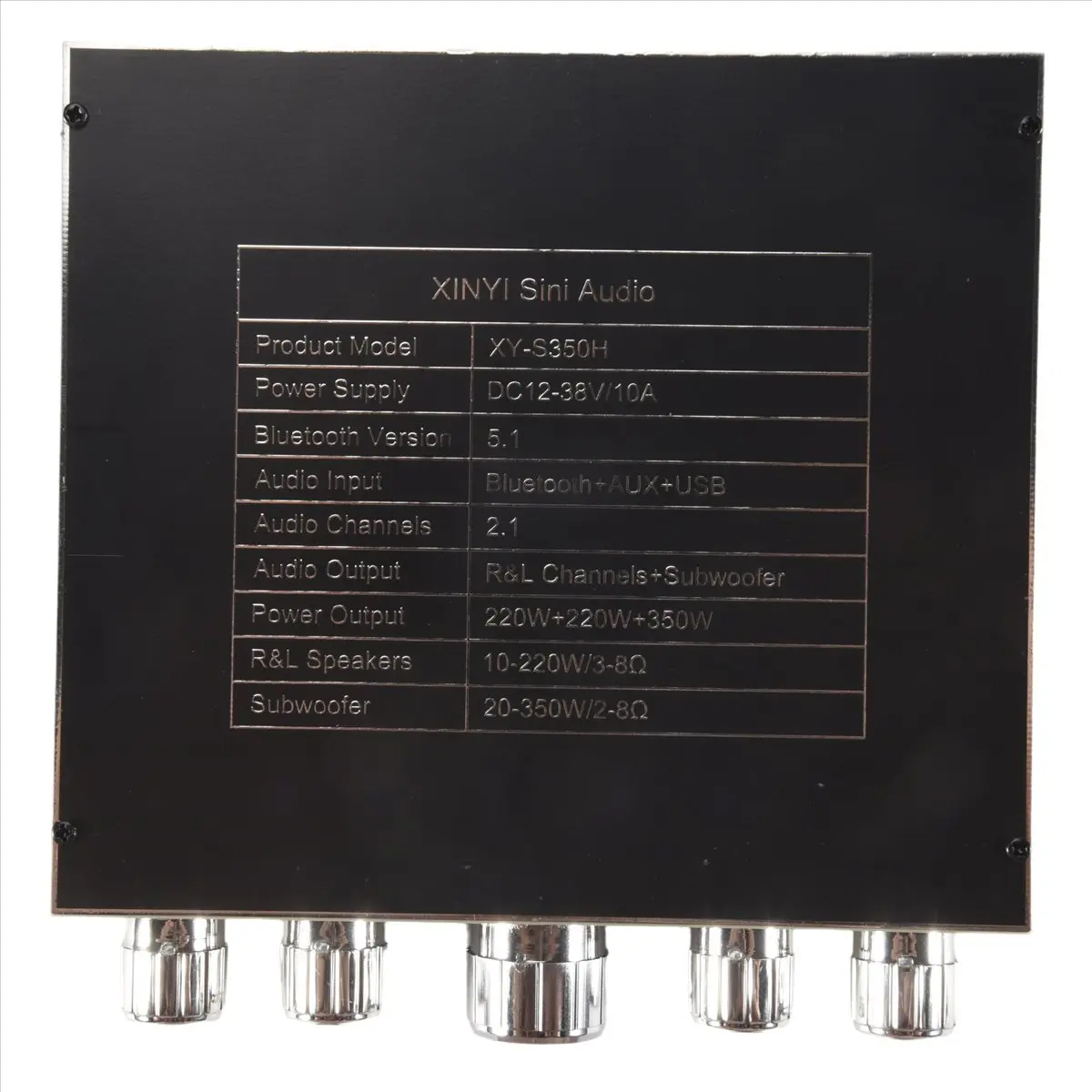 

XY-S350H 2.1 Channel TPA3251 Bluetooth Power Amplifier Board High Subwoofer 220Wx2+350W