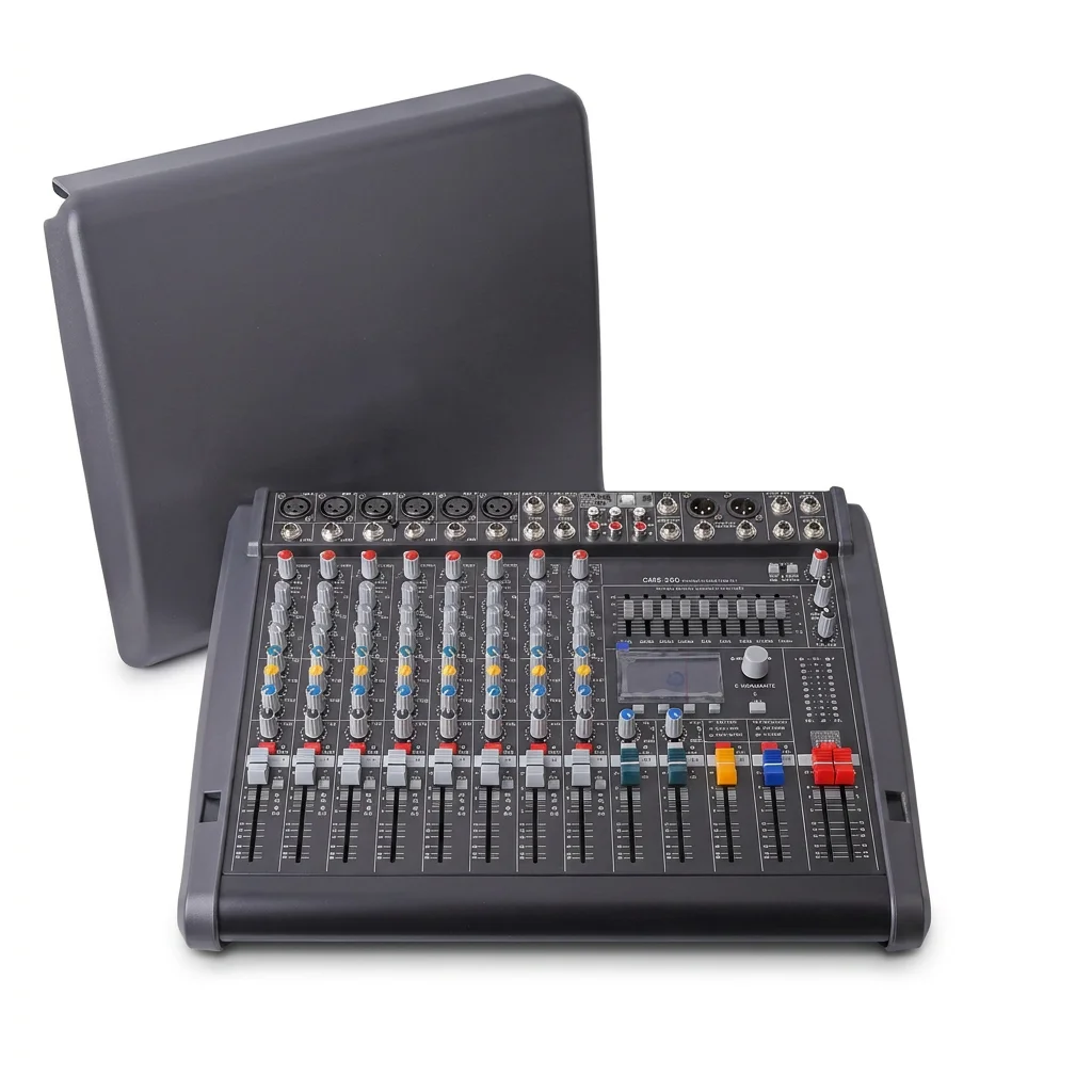 CMS600-3 8-Channel Compact Mixing System with 9-Band EQ 99 Reverb Effects AC 100-240V