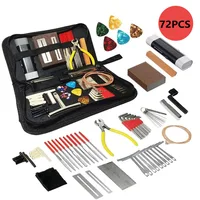 Miwayer 25/45/72 Kit de herramientas de reparación de guitarra Kit de configuración con bolsa de transporte Regalo perfecto para entusiastas de música o instrumentos de cuerda