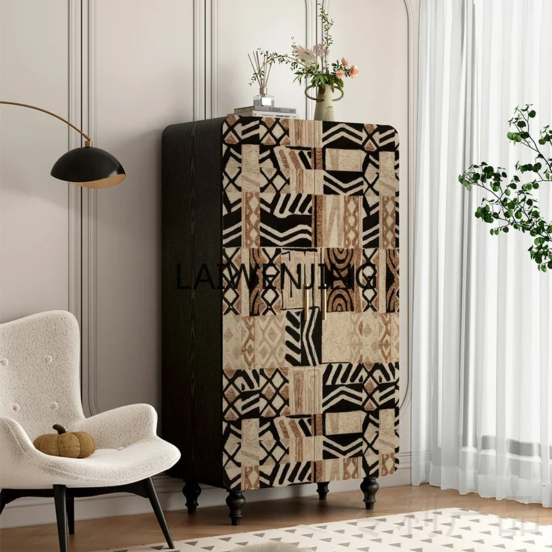 

HLZ simple modern solid wood storage bedroom cloakroom wardrobe storage cabinet entrance customization