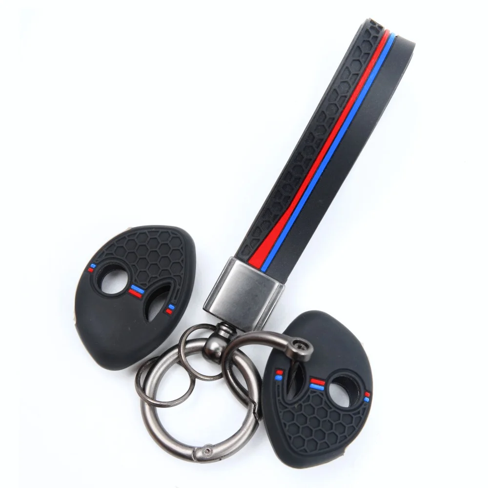 Soft Silicone Key Fob Case For BMW K1200R R1200RT K1300R S1000RR F650GS F800GS F800ST with hand strap Secure Grip