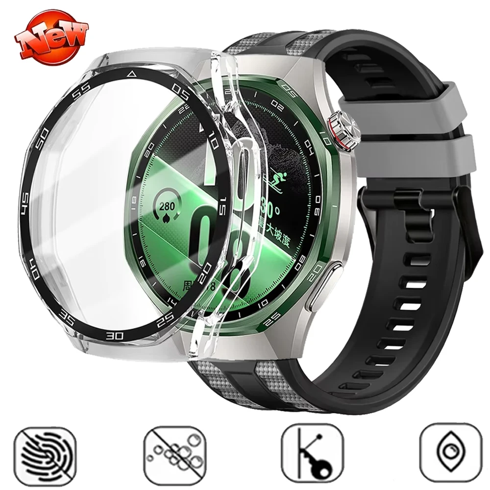 HD Tempered Glass PC Case For Huawei Watch GT6/7 41-46mm Coverage Shell For Huawei Watch GT6-7 Pro 46mm Anti-Fall 360 Full Cover