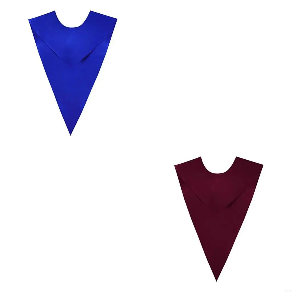 

Ceremonial V Cut Academic Stole Satined Fabric Collar for Adult Child Formal Event Y166